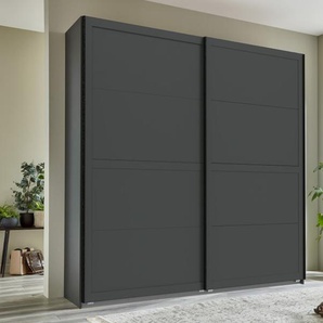 Schwebetürenschrank Chalet, graphit, 225 x 208 cm