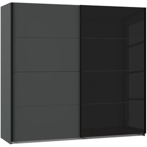 Schwebetürenschrank I 225 x 210 x 65cm Grau/Graphit