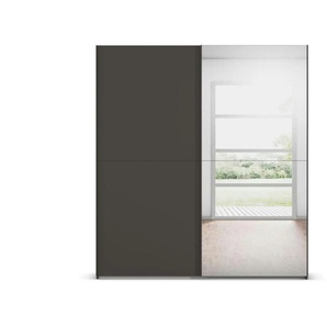 Schwebetürenschrank Fifty | schwarz | 201 cm | 223 cm |