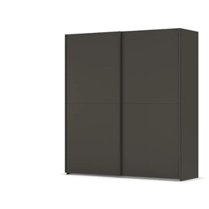 Schwebetürenschrank Finley - schwarz - Materialmix - 201 cm - 223 cm | Möbel Kraft