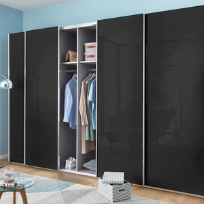 Schwebetürenschrank FRESH TO GO Level Schränke Gr. B/H: 300 cm x 236 cm, 4 St., grau (plankeneichefarben, grauglas) Schranksysteme und Schrankserien mit Glastüren Synchronöffnung