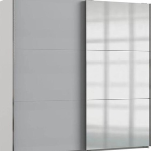 Schwebetürenschrank FRESH TO GO Level Schränke Gr. B/H/T: 200 cm x 216 cm x 65 cm, 2 St., weiß (weiß, light grey) Schranksysteme und Schrankserien