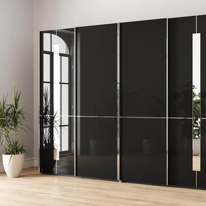 Schwebetürenschrank GALLERY M BRANDED BY MUSTERRING Imola W Schränke Gr. B/H/T: 296,3 cm x 236 cm x 67 cm, grau (graphit) Schranksysteme und Schrankserien inkl. Einlegeböden Kleiderstangen, mit Glastüren Zierspiegel