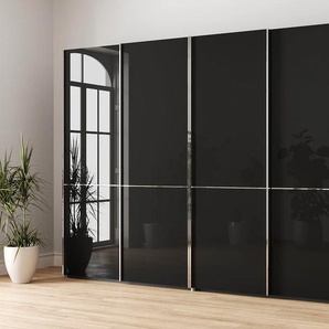 Schwebetürenschrank GALLERY M BRANDED BY MUSTERRING Imola W Schränke Gr. B/H/T: 296,3 cm x 236 cm x 67 cm, grau (graphit) Schranksysteme und Schrankserien inkl. Einlegeböden Kleiderstangen, mit Glastüren Aufleistungen