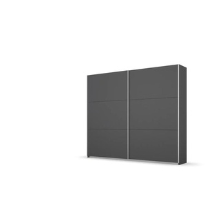 Schwebetürenschrank - grau - Materialmix - 218 cm - 59 cm | Möbel Kraft