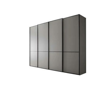 Schwebetürenschrank - grau - Materialmix - 300 cm - 236 cm - cm 67,0 | Möbel Kraft