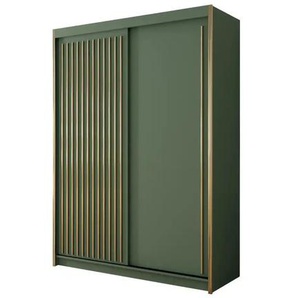 Schwebetürenschrank grün Tiara ¦ grün ¦ Maße (cm): B: 150 H: 216