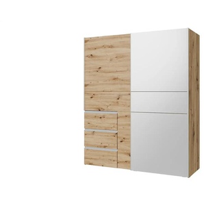 Schwebetürenschrank - holzfarben - Materialmix - 170 cm - 200 cm - cm 61,0 | Möbel Kraft