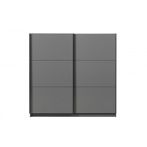 Schwebetürenschrank INOSIGN Sierra Schränke Gr. B/H: 217 cm x 210 cm, ohne Spiegel, 2 St., Komplettausführung, grau Schwebetürenschränke und Schiebetürenschränke INKLUSIVE Inneneinteilung, 179 oder 217cm breit