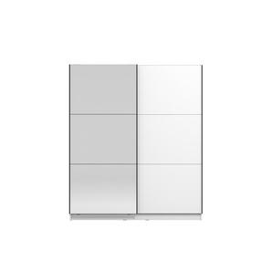 Schwebetürenschrank INOSIGN Sierra Schränke Gr. B/H/T: 179 cm x 210 cm x 62,5 cm, Mit Spiegeltür, weiß (opaque weiß) Schwebetürenschränke und Schiebetürenschränke