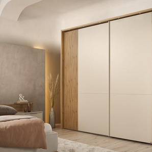 Schwebetürenschrank Isabelle, champagner/Eiche Bianco