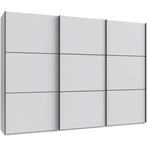 Schwebetürenschrank Kleiderschrank 3-türig 300 cm modern Vollausstattung in Weiß / 22016