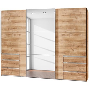 Schwebetürenschrank level 36A 300 x 216 x 58cm Beige/Plankeneiche Dekor