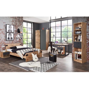 Schwebetürenschrank 135cm Braun