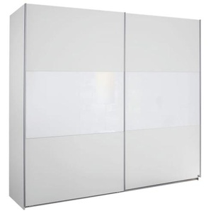 Schwebetürenschrank Loriga, weiß,  261 cm