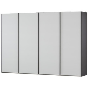 Schwebetürenschrank mit Panoramaöffnung Marcato 2.0 ¦ grau ¦ Maße (cm): B: 320 H: 223 T: 69.0