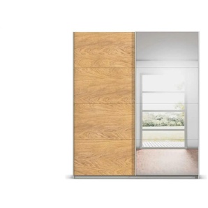 Schwebetürenschrank mit Spiegel Malva Extra ¦ grau ¦ Maße (cm): B: 181 H: 210