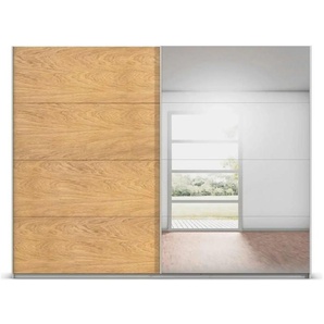 Schwebetürenschrank mit Spiegel Malva Extra ¦ grau ¦ Maße (cm): B: 271 H: 210