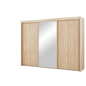 Schwebetürenschrank mit Spiegel Regent ¦ holzfarben ¦ Maße (cm): B: 280 H: 223 T: 65.0