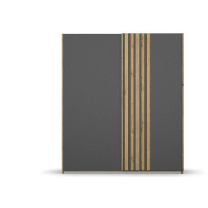 Schwebetürenschrank Moffat - holzfarben - Materialmix - 181 cm - 210 cm | Möbel Kraft