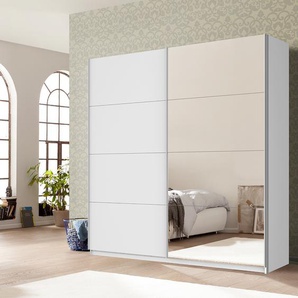 Schwebetürenschrank mit Spiegel 226 x 230cm Weiß