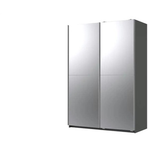 Schwebetürenschrank  Quilty ¦ grau ¦ Maße (cm): B: 135 H: 198 T: 65.0