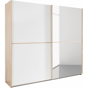 Schwebetürenschrank RAUCH Essensa Schränke Gr. B/H/T: 181 cm x 210 cm x 62 cm, 2 St., weiß (struktureichefarben hell, weiß) Schranksysteme und Schrankserien mit Spiegeltür