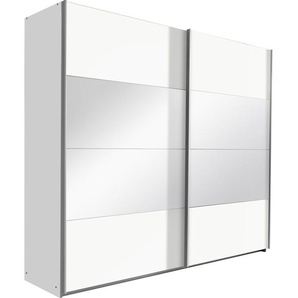 Schwebetürenschrank RAUCH Quadra Schränke Gr. B/H/T: 136 cm x 210 cm x 62 cm, 2 St., weiß (weiß, spiegel) Schranksysteme und Schrankserien mit Spiegelelementen