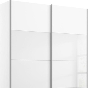 Schwebetürenschrank RAUCH Quadra Schränke Gr. B/H/T: 136 cm x 230 cm x 62 cm, 2 St., weiß (weiß, weißglas) Schranksysteme und Schrankserien mit Glaselementen