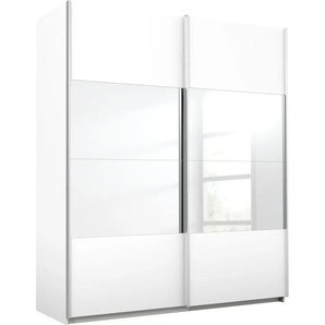 Schwebetürenschrank RAUCH Quadra Schränke Gr. B/H/T: 181 cm x 210 cm x 62 cm, 2 St., weiß (weiß, spiegel) Schranksysteme und Schrankserien mit Spiegelelementen