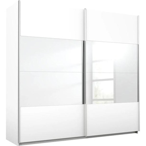 Schwebetürenschrank RAUCH Quadra Schränke Gr. B/H/T: 226 cm x 210 cm x 62 cm, 2 St., weiß (weiß, spiegel) Schranksysteme und Schrankserien mit Spiegelelementen