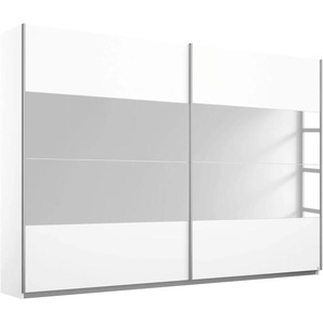 Schwebetürenschrank RAUCH Quadra Schränke Gr. B/H/T: 271 cm x 210 cm x 62 cm, 2 St., weiß (weiß, spiegel) Schranksysteme und Schrankserien