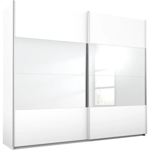 Schwebetürenschrank RAUCH Quadra Schränke Gr. B/H/T: 271 cm x 230 cm x 62 cm, 2 St., weiß (weiß, spiegel) Schranksysteme und Schrankserien mit Spiegelelementen