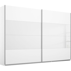 Schwebetürenschrank RAUCH Quadra Schränke Gr. B/H/T: 271 cm x 230 cm x 62 cm, 2 St., weiß (weiß, weißglas) Schranksysteme und Schrankserien mit Glaselementen