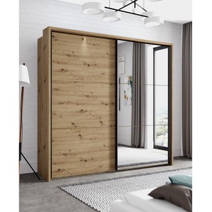 Schwebetürenschrank Roland 231cm Braun