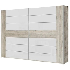 Schwebetürenschrank Rondino | weiß | 281 cm | 215 cm | cm 62,0 |