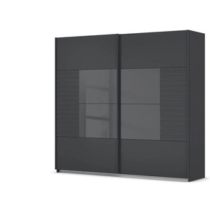 Schwebetürenschrank Rowton - schwarz - Materialmix - 226 cm - 210 cm - cm 62,0 | Möbel Kraft