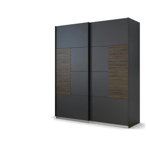 Schwebetürenschrank  Barea ¦ schwarz ¦ Maße (cm): B: 181 H: 210