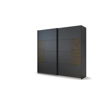 Schwebetürenschrank - schwarz - Materialmix - 226 cm - 210 cm | Möbel Kraft