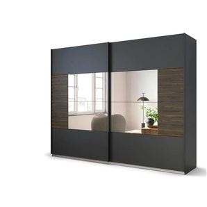 Schwebetürenschrank - schwarz - Materialmix - 271 cm - 210 cm | Möbel Kraft