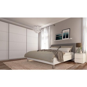 Schwebetürenschrank pure 360 x 236cm Blanc/Alpinweiß 3 Türen