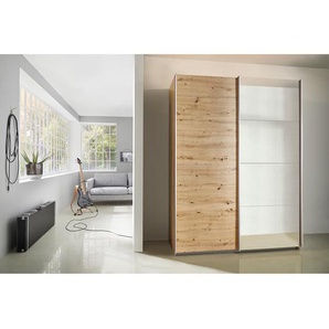 Schwebetürenschrank pure reflect 135cm Braun/Eiche Artisan Dekor