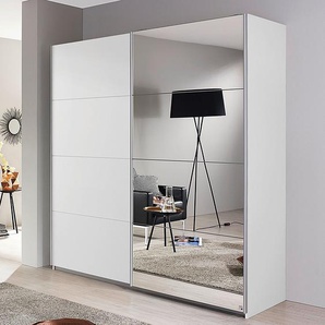 Schwebetürenschrank Subito 136cm Weiß/Alpinweiß