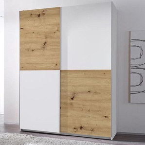 Schwebetürenschrank Time in weiß, Artisan Eiche Nachbildung, Breite ca. 170 cm