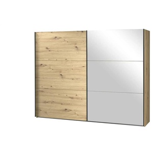 Schwebetürenschrank  Towcester ¦ holzfarben ¦ Maße (cm): B: 269,9 H: 210,5 T: 62.8