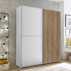 Schwebetürenschrank Tyran 170 x 196 x 58cm Weiß