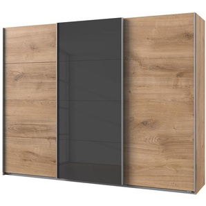 Schwebetürenschrank I 270cm Braun/Eiche Grandson Dekor/Graphit