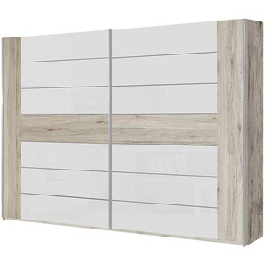 Schwebetürenschrank  Wakefield ¦ weiß ¦ Maße (cm): B: 281 H: 215 T: 62.0