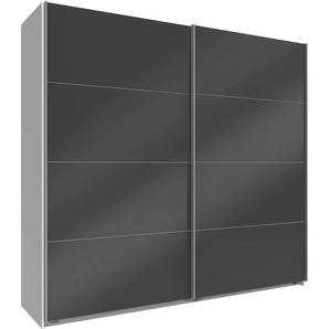 Schwebetürenschrank WIMEX Easy Schränke Gr. B/H/T: 270 cm x 210 cm x 65 cm, 2 St., weiß (weiß, grauglas) Schranksysteme und Schrankserien mit Vollglas