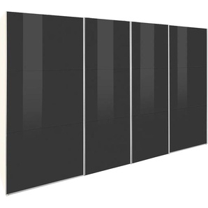 Schwebetürenschrank WIMEX Level by fresh to go Schränke Gr. B/H: 300 cm x 216 cm, 4 St., weiß (weiß, grauglas) Schranksysteme und Schrankserien